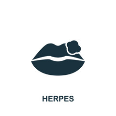 Warts icon. Monochrome simple Deseases icon for templates, web design and infographics