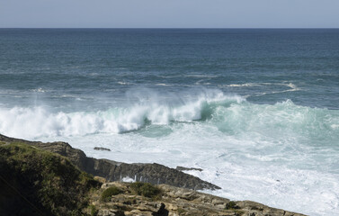 Vagues sur la côte Basques	