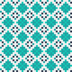 Fototapeta premium Abstract Cross Pattern generative computational art illustration