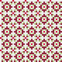 Fototapeta premium Abstract Cross Pattern generative computational art illustration