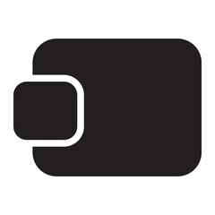 Naklejka premium wallet glyph icon