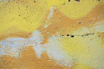 abstract colored texture. Old scratches, stain, paint splats, spots on the wall