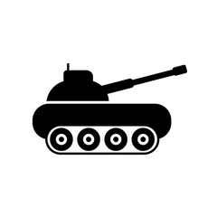 Obraz premium Tank, war, army icon vector image. Can also be used for military. Suitable for use on web apps, mobile apps and print media.