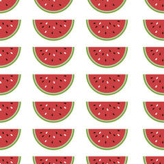 seamless watermelons pattern. Vector background