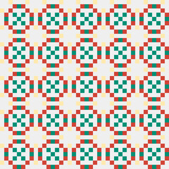 Fototapeta premium Abstract Cross Pattern generative computational art illustration