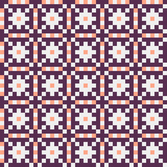 Fototapeta premium Abstract Cross Pattern generative computational art illustration