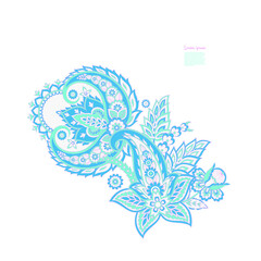 Fototapeta na wymiar Damask Floral Paisley isolated Vector pattern