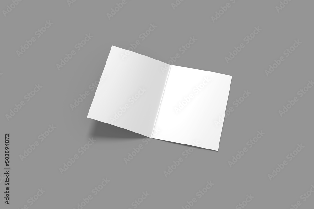 Poster a4 brochure layout. half fold a3 template design. flyer with copy space. blank open brochure, leafle