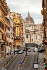 The streets of Rome, Italy. Rome architecture and landmark.