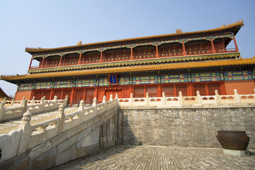 Hongyi Pavilion in the Forbidden City of Beijing