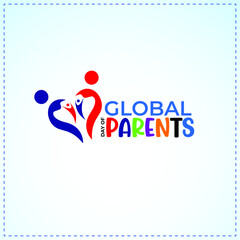 Global Day of Parents. Parents logo concept. Template for background, banner, card, poster. vector illustration.