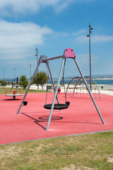 Obraz premium Outdoor children's play park with various attractions