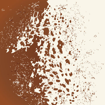 Colorful animal print. Imitation of skin of appaloosa horse. Brown spots on beige background.