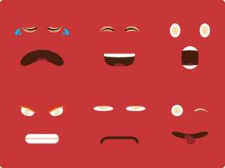 set of various expressions