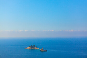 Naklejka premium Katic islands in Adriatic Sea . Isle in blue sea water 