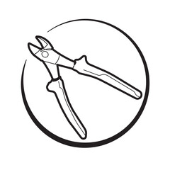 Elektriker Werkzeuge - Outline Drehmomentschlüssel