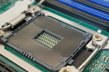 CPU, kurz für Central Processing Unit, Nahaufnahme