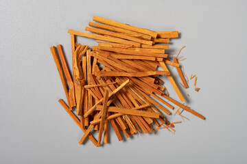 top view herb SuMu or Sappan Lignum or Sappan Wood