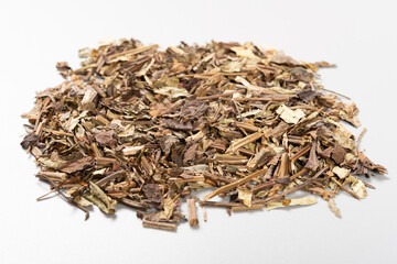 angle view herb ShiJianChuan or Chinese Sage Herb