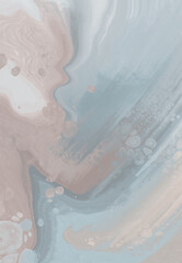 Elegant banner template design with color paint.