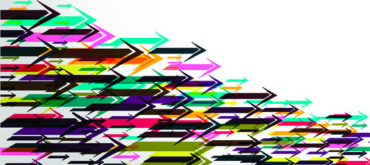 Background arrow Colorful, modern Vector illustration.