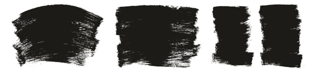 Flat Paint Brush Thin Curved & Long & Short Background High Detail Abstract Vector Background Set 