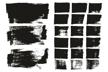 Flat Sponge Regular Artist Brush Long Background & Straight Lines Mix High Detail Abstract Vector Background Mix Set 