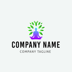 Nature Yoga Logo Design