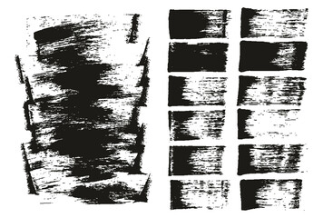 Flat Sponge Regular Artist Brush Long Background & Straight Lines Mix High Detail Abstract Vector Background Mix Set 