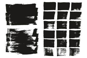 Flat Sponge Regular Artist Brush Long Background & Straight Lines Mix High Detail Abstract Vector Background Mix Set 