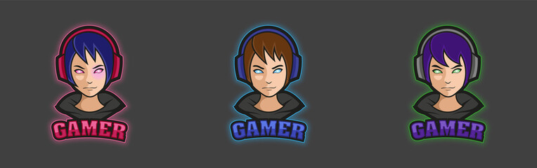 Logo design of the game for boys.