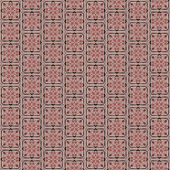 Vector Abstract Ornament Damask Seamless Pattern Background