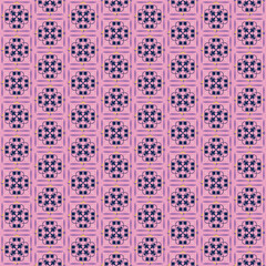 Vector Abstract Ornament Damask Seamless Pattern Background