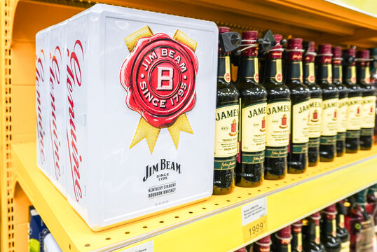 Jim Beam Mark Kentucky Straight Bourbon Whiskey On The Shelf