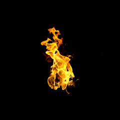 fire frame on black background texture