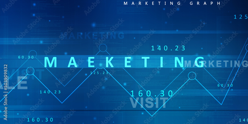 Poster 2d digital abstract business networking background