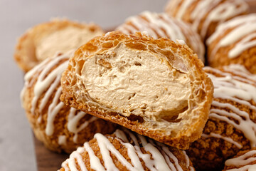 Cookie Choux with Sweet Cream