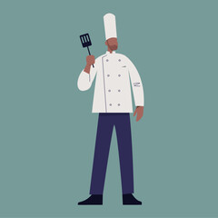 chef with a spatula