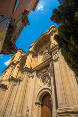 Fototapeta na wymiar Beautiful view of Cathedral of Granada in Spain