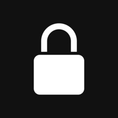 Lock icon on grey background