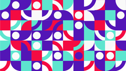 Geometric pattern, Purple, vector, illustration, design, textile, square, Red Blue Purple, colorful, circle
