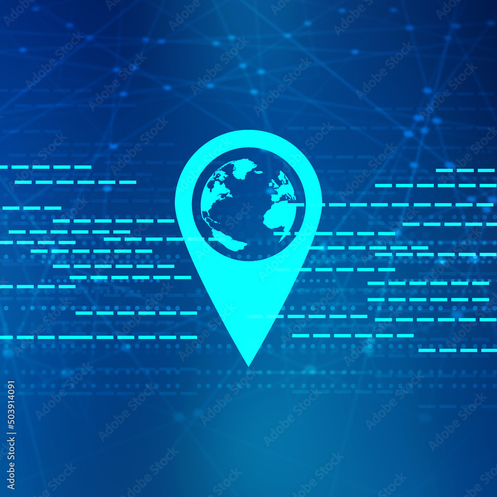 Poster 2d rendering map pointer