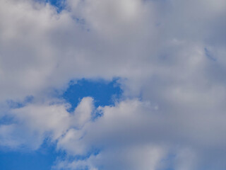 Clouds in the blue sky