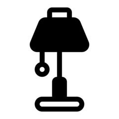 floor lamp glyph icon