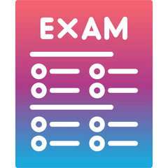 Fototapeta premium Exam Icon 