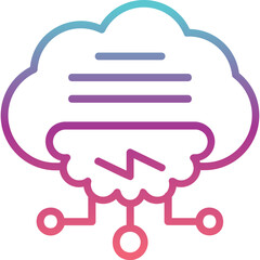 Computing Cloud Icon 