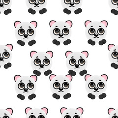 cute cartoon panda vector illustration