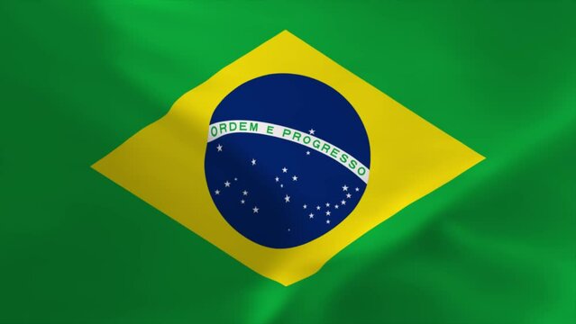 Brazil Waving Flag 4K Moving Wallpaper Background
