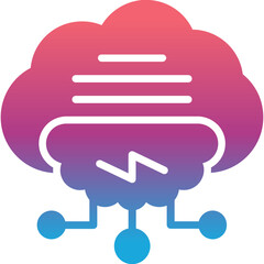 Computing Cloud Icon 