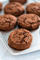 Double chocolate chip cookies